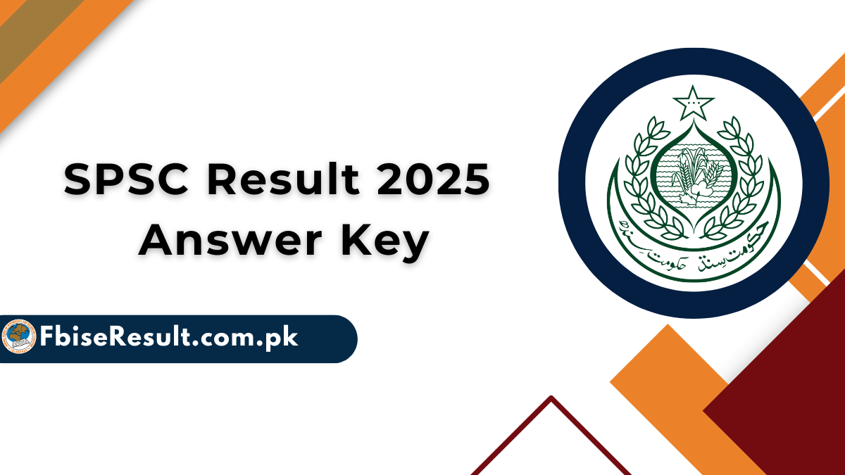SPSC Result 2025 Answer Key Merit List [www.spsc.gov.pk]