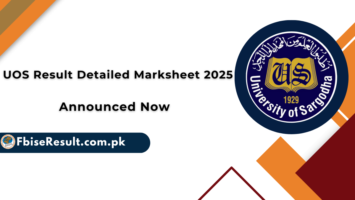 UOS Result Detailed Marksheet 2025